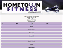 Tablet Screenshot of hometownfitness-dayton.com